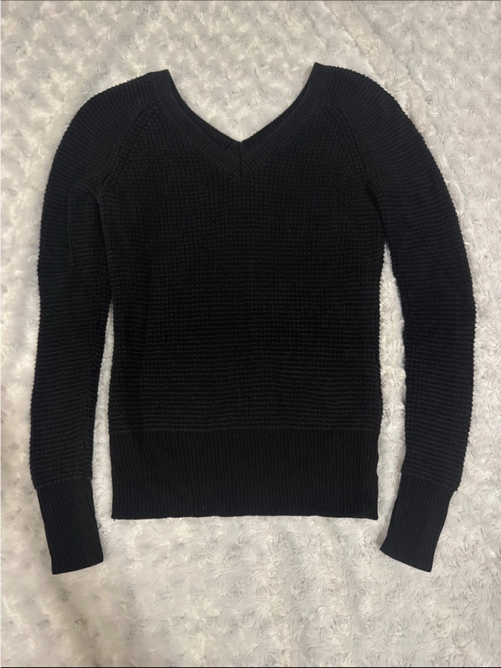 Calvin Klein Black V-Neck Women's Sweater - XS
